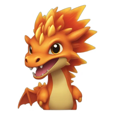 Dracaufeu pokemon style sticker