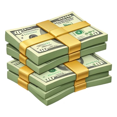 Wall of stack bills  sticker