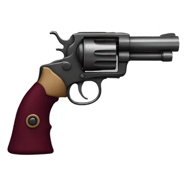 Burgundy revolver  sticker