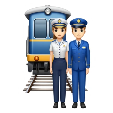 Railway platform staff sticker