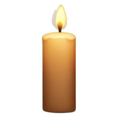 Light brown candle sticker