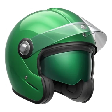 green motorcycle helmet sticker