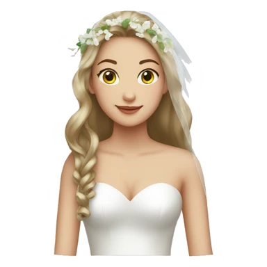 Bridal veil sticker