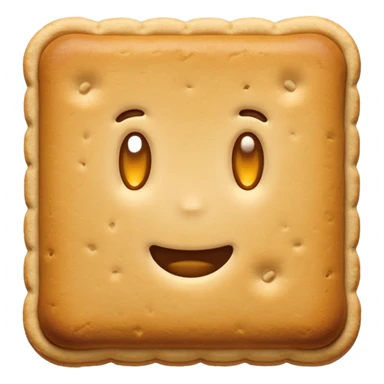 rectangular biscuit cookie sticker