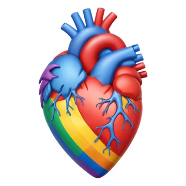 🫀+🏳️‍🌈 sticker