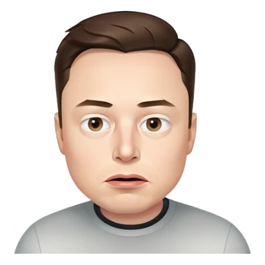 Elon Musk confused sticker