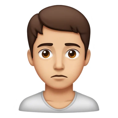 Face making side eye sticker