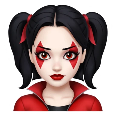 black haired harley queen sticker