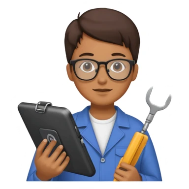 person with digital toolkit, digital vibes, digital background, internet sticker