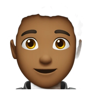 Handsome Young boy with hand rise on camera like you  sticker