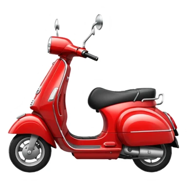 vespa roja sticker