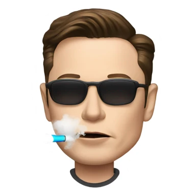 Elon Musk Vaping sticker