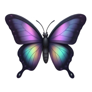 Dark Iridescent butterfly  sticker