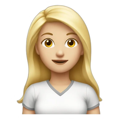 blond girl Delivery  sticker