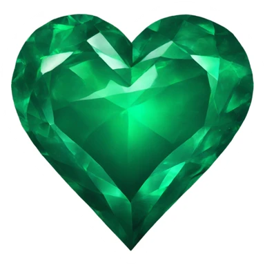 emerald green heart sticker
