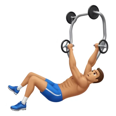 man laying down bicycle-crunches exercise sticker
