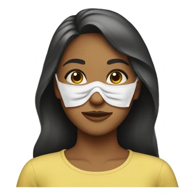 Clean girl with mask  sticker
