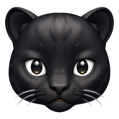 Adorable black panther with pleading eyes sticker