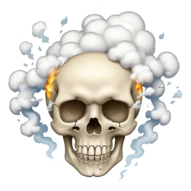 Skull explotion sticker