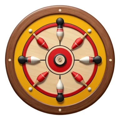 Please create carrom board game emoji in square format sticker
