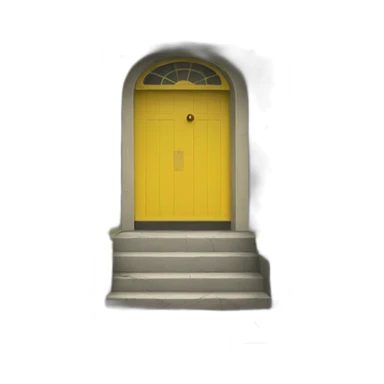 yellow door sticker