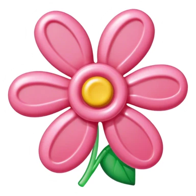 pink spam gummy candy flower sticker