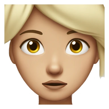 Cool girl face crying  sticker