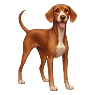 Dog Viszla full-height sticker