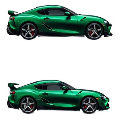 Toyota Supra new dark green sticker