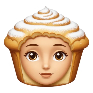 
Madeleine, baked dessert sticker