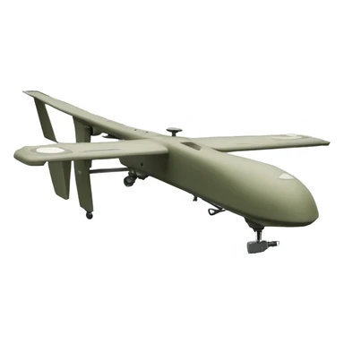military UAV drone side view sticker