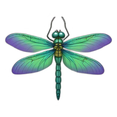Three headed dragon fly sticker