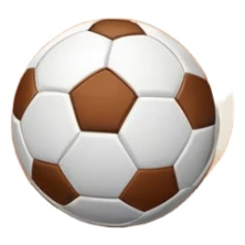 A close-up of footballs and a goal on a covered indoor futsal court with a wooden floor. The scene highlights the details of the balls and goalposts, with the smooth, polished court surface creating a clean and focused atmosphere for the game. sticker