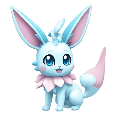 Kawaii Sylveon-Glaceon-Vaporeon-Pokémon full body sticker