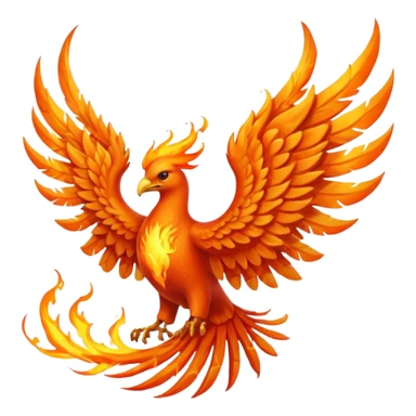 Orange flame phoenix wings 



 sticker