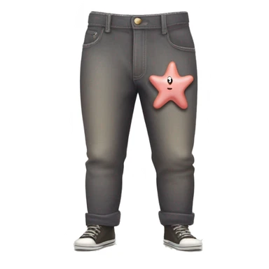 Patrick Star wearing pants sticker