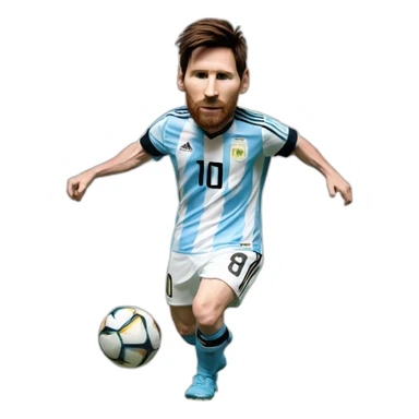 messi bailando con la camiseta de argentina sticker
