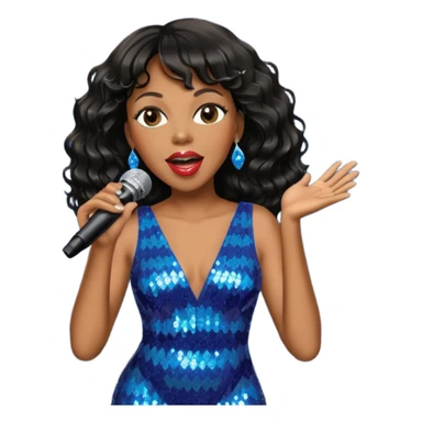 Donna summer disco girl black girl singer sticker