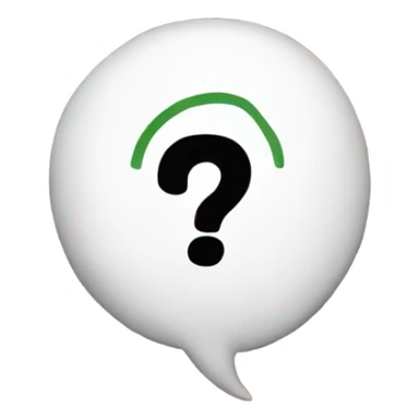 Questions mark with tutor sticker