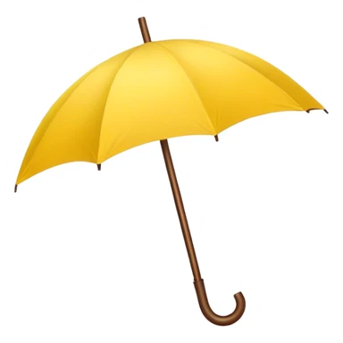 Yellow umbrella sticker