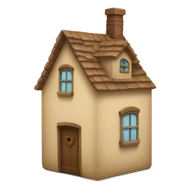 A heart with a little house inside sticker