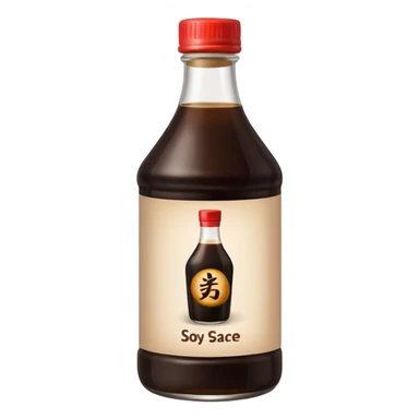 A bottle of soy sauce sticker