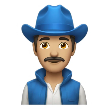 Periquito blanquiazul sticker