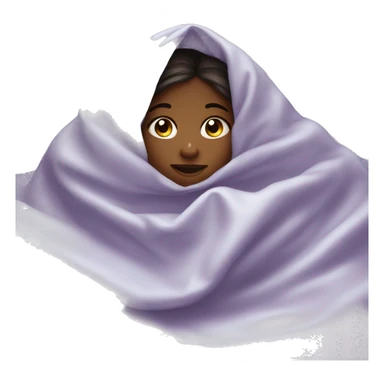little girl under bed covers full sticker