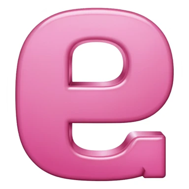 pink letter p sticker