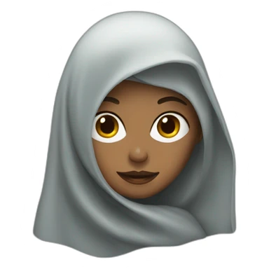 A veiled woman sticker