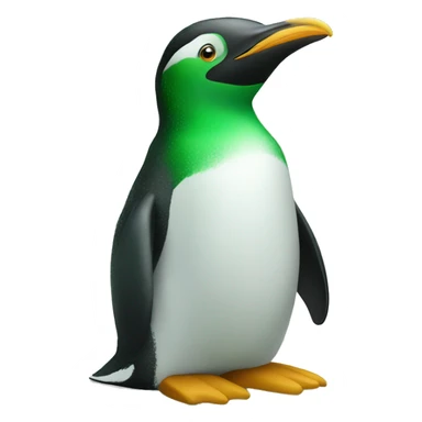 green pinguin sticker
