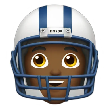 guy with playing football sticker