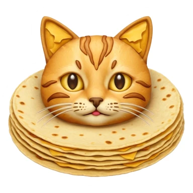 Tortilla cat sticker