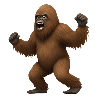 Sasquatch dancer sticker